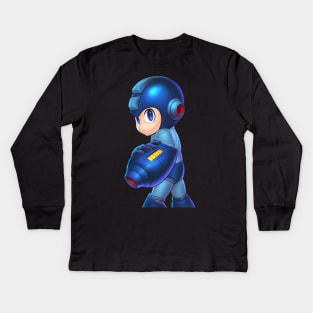 Mega Man Kids Long Sleeve T-Shirt